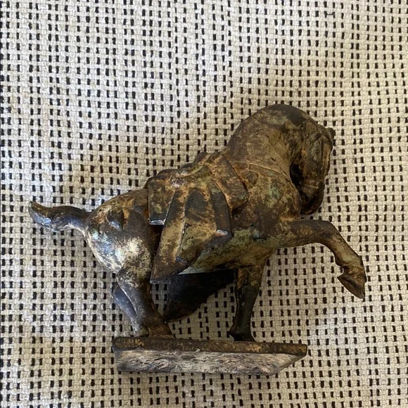 In excellent vintage condition heavy metal Japanese worriers horse - Picture 3 of 10